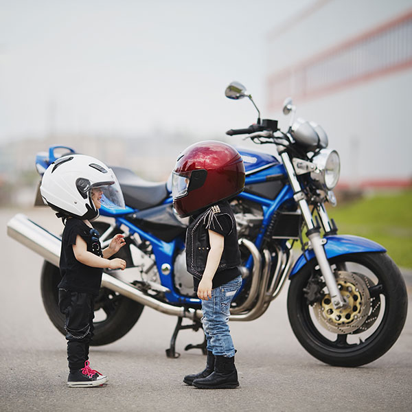 child pillion motorbike
